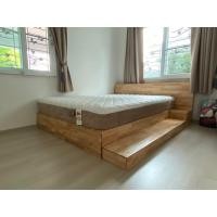 ราคา wood you like เตียงไม้ยางพาราประสานมือ 1 พร้อมลิ้นชักปลายเท้า ขนาด 3.5 ฟุต (10810271)