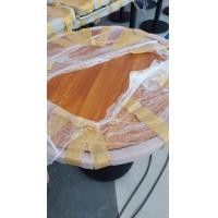 ราคา DD CHALOENCHAI FURNITURE โต๊ะร้านอาหารไม้จริง โต๊ะร้านกาแฟไม้จริง Rugger brown ขากลมขาว ไม้กลม70cm. (12012796)