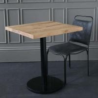 ราคา DD CHALOENCHAI FURNITURE โต๊ะร้านอาหารไม้จริง โต๊ะร้านกาแฟไม้จริง ขากลมขาว ไม้กลม80cm. สีโอ๊คขาว (12012832)