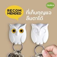 ราคา Qualy (ควอลี่) Night Owl Key Holder ที่แขวนพวงกุญแจ ดีไซน์ นกฮูก ที่เก็บกุญแจ ติดผนัง White (12273746)