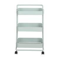 ราคา INDEX LIVING MALL ชั้นวางของมีล้อ 3 ชั้น รุ่นโลแกน สีฟ้าอมเขียว (12490526)