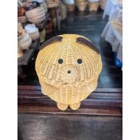 ราคา บ้านรักษ์สาน ตะกร้า หมา ถังหมี ใส่ผ้า ใส่ของต่างๆ สานจากหวายแท้ทั้งใบ ใบใหญ่ น่ารัก มีฝาปิดเปิดได้ ถังหมา.. (12737569)