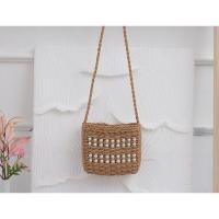 ราคา บ้านรักษ์สาน กระเป๋า งานสานแต่งมุก แบบสะพายข้าง (12737701)