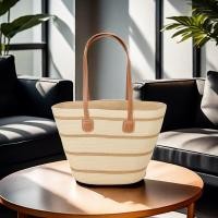 ราคา บ้านรักษ์สาน กระเป๋าสาน สะพายข้าง ใบใหญ่ บุผ้า มีซิป มี 3 ลายให้เลือก ทรงสวยมาก แบบ 8 (12737880)