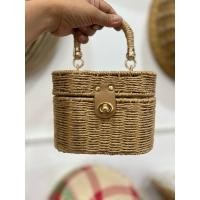ราคา บ้านรักษ์สาน กระเป๋าสาน แบบถือ มีสายสะพายได้ ด้านในบุผ้า สินค้าจากไทย หกเหลี่ยมรี/น้ำตาล (12738115)