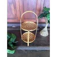 ราคา บ้านรักษ์สาน ชั้นกระด้ง ชั้นวางของ ชั้นวางขนม วางผลไม้ วางหอม กระเทียม เครื่องปรุง 10 นิ้ว/กระด้ง.. (12738731)