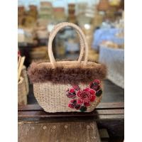 ราคา บ้านรักษ์สาน กระเป๋า สานจากเชือก และสานจากหวายแท้ แต่งลูกไม้ แต่งขนมิ้ง มีบุผ้าด้านใน ขนมิ้ง 5 (12737811)