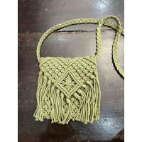 ราคา บ้านรักษ์สาน กระเป๋า สะพายข้าง งานถักลายสวย เก๋ ด้านในบุผ้า มีซิป เขียวขี้ม้า (12737589)