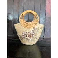 ราคา บ้านรักษ์สาน กระเป๋า สานจากเชือก และสานจากหวายแท้ แต่งลูกไม้ แต่งขนมิ้ง มีบุผ้าด้านใน แบบ 2 (12737813)