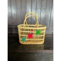 ราคา บ้านรักษ์สาน ตะกร้า กระเป๋า ทรงรี แต่งหวาย ลายผีเสื้อ (12737978)