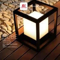 ราคา SL LIGHTING | Post Light Modern โคมไฟหัวเสา ขั้ว E27 รุ่น SL-11-CUBE-22-E27 (12515425)