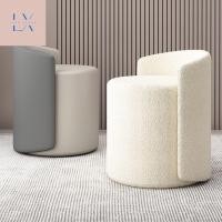 ราคา LUXU DECOR - เก้าอี้สตูลทรงกลม เก้าอี้แต่งหน้า สตูลนั่งใส่รองเท้า เทา-น้ำตาล (12515301)