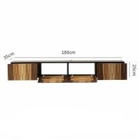 ราคา Loadingofficial-ตู้วางทีวีงานไม้แท้รุ่นแขวนติดผนัง 2ลิ้นชัก+2บานเปิด (12750226)