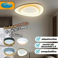 ราคา STARLIGHT โคมไฟเพดาน LED รุ่น 04-SL-23809-500-BK+WD เปลี่ยนแสงได้ สไตล์มินิมอล สำหรับติดเพดาน ห้องนอน ห้องนั่งเล่น 05-SL-23906 (12750396)