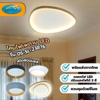 ราคา STARLIGHT โคมไฟเพดาน LED รุ่น 04-SL-23809-500-BK+WD เปลี่ยนแสงได้ สไตล์มินิมอล สำหรับติดเพดาน ห้องนอน ห้องนั่งเล่น 05-SL-23876 (12750397)