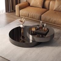 ราคา Light Studio โต๊ะกลาง โต๊ะกาแฟ แบบผสม coffee table Modern Luxury หมุนได้ 360 องศา 90+70cm. (10840260)