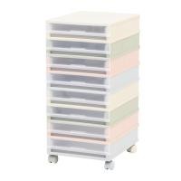 ราคา UDEE กล่องลิ้นชักใส่เอกสาร ขนาด A4 รุ่น 8 ชั้น-ติดล้อ สีพลาสเทล (10978288)