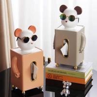 ราคา Chiranatda กล่องทิชชู่แนวตั้ง ลายหมีใส่แว่น สีน้ำตาล-ส้ม (12659699)