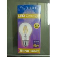 ราคา TOSHIBA SHINING หลอดไฟ LED โชว์ไส้ Retrolight 6w แสงวอร์ม ขั้วเกลียว E27 (12751527)