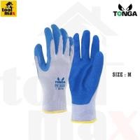 ราคา Tonga ถุงมือผ้าเคลือบยางธรรมชาติ สีน้ำเงิน (Tonga TG-300) ไซต์ M/L M (12750810)