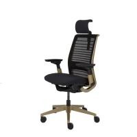 ราคา Modernform เก้าอี้เพื่อสุขภาพ Steelcase รุ่น THINK V2 ที่พิงศีรษะ ขาทอง /ADJ.LUMBAR เบาะผ้า/พนักตาข่าย Black/Black (12453528)