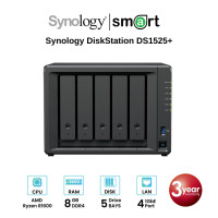 ราคา Synology DiskStation DS1525+ 5-Bay NAS + 5 x Synology HDD 4TB/6TB/8TB/12TB/16TB No HDD (12752498)