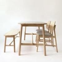 ราคา HARU Kinoko Dining Set 140x80 cm ธรรมชาติ (10200912)