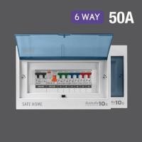 ราคา LAMPTAN ตู้เบรกเกอร์ ตู้ไฟ CONSUMER UNIT SAFE HOME 50A 6 WAY (10234076)