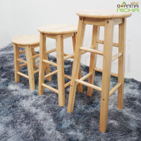 ราคา Baanmainicha ชุดโต๊ะนักเรียน ไม้ยางพาราโต๊ะ1+เก้าอี้2 สีธรรมชาติ ชุดโต๊ะ (70ซม.) และเก้าอี้ (30ซม.) (10444146)
