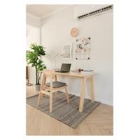 ราคา BAAN FURNITURE ชุดโต๊ะทำงานพร้อมเก้าอี้พนักพิง รุ่นกันเนอร์เซต สีธรรมชาติ ชุดขนาด ก60xย180xส75 ซม. (10721013)