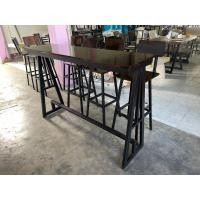 ราคา Loft Style Wood ชุดขา A พร้อมเก้าอี้บาร์ไม้ 3 ตัว ขนาด 40x150x100 cm โอ๊คดำ (10738834)