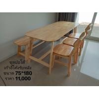 ราคา Ac woodshop ชุดโต๊ะขาปอโต้ะทานอาหาร สำหรับ ทุกขนาด สีดำ สีธรรมชาติ สีวอลนัท สีไม้สัก สีโอ๊คอ่อน สีโอ๊คเข้ม (10819634)