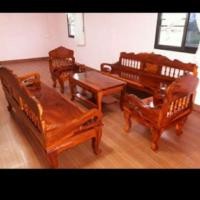 ราคา อรุณรัตน์เฟอร์นิเจอร์ ชุดรับแขกไม้แผ่นเดียวชุดใหญ่ 65×200ซม. (10889166)