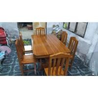 ราคา อรุณรัตน์เฟอร์นิเจอร์ โต๊ะกินข้าวไม้สักทอง (1) พร้อมเก้าอี้ 6 ตัว สี (10889804)