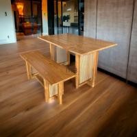 ราคา MB Teak ชุดโต๊ะไม้สักบุหวาย รุ่นSKU-00062 สีธรรมชาติ สไตล์มินิมอล (12029302)