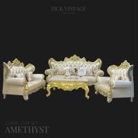 ราคา TRIODECOR AMETHYST SOFA SET : ชุดโซฟาหลุยส์ 3ชิ้น 3+2+1ที่นั่ง พร้อมหมอนอิงและโต๊ะกลางสุดหรู รุ่น อาเมทิสต์ สีทองเชมเปญ กรุงเทพ&ปริมณฑล (12099300)