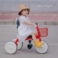 ราคา จักรยานสามล้อ สไตล์ญี่ปุ่น รุ่นอัพเกรด! น่ารัก แข็งแรง ปั่นได้ เข็นได้ รุ่นฮิต สีแดง (12140880)