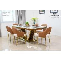 ราคา Furyouliving.com ชุดโต๊ะอาหารหินอ่อน 2 เมตร รุ่น แชนเดอเรีย CHANDELIER & ALICE 6 ที่นั่ง (12194992)