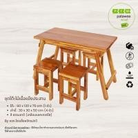 ราคา PTW ชุดโต๊ะ เก้าอี้ ไม้เนื้อแข็งประสาน (Indica Wood) สี ธรรมชาติ จากโรงงานผู้ผลิตโดยตรง (โต๊ะ 1 ตัว + เก้าอี้ 4 ตัว) สี ธรรมชาติ (12458681)