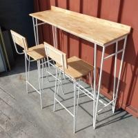 ราคา 99HomeStore BarSet (โต๊ะ ก35*ย120*ส105/108) +สตูล 2ตัว ขาว (12431582)