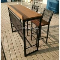 ราคา 99HomeStore เซทโต๊ะบาร์ ก40*ย120*ส100/103 + สตูลพนักพิง 2ตัว (รุ่นไม้เทียม) Normal (12431603)