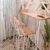 ราคา 99HomeStore BarSet (โต๊ะก35*ย120*ส105+สตูล2ตัว) ขาว,เอส (12431663)