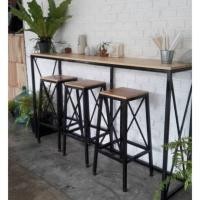 ราคา 99HomeStore ชุดBarSet โต๊ะบาร์ + สตูล 3ตัว Normal (12431682)