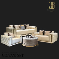 ราคา GIOVANI SET : luxurious Italian sofa โซฟาลัคชัวรี่ เซ็ต3-2-1ที่นั่ง รุ่น จีโอวานี่ พร้อมโต๊ะกลาง ต่างจังหวัด (12442339)