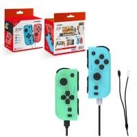 ราคา Tinzshop DOBE TNS-0163 TNS-1191 Joy-con Double Motor Vibration Joy Pad for Nintendo Switch จอยคอน แบบสั่น ทนทาน Animal Cross. เขียว (12464733)