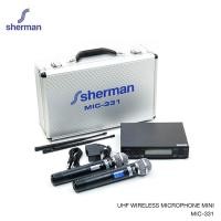 ราคา Sherman ชุดไมโครโฟนไร้สาย UHF รุ่น MIC-331 21 x 18 x 5 cm. ไมโครโฟนไร้สาย ดำ (10964429)