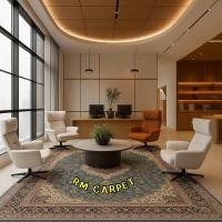 ราคา RM CARPET พรมเปอร์เซีย"Silk Way"พรมซิลเวย์ sw.36 พรมไหมนำเข้าจากตุรกี สีฟ้า 3x4 ม. (12424979)