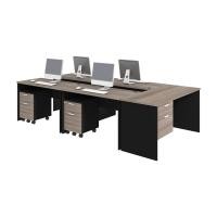 ราคา INDEX LIVING MALL ชุดโต๊ะทำงานขาไม้ 5 ที่นั่ง พร้อมตู้เอกสาร รุ่นแอคทีฟ ขนาด 300 ซม. สีแนทเชอรัลโอ๊ค/ดำ (12566844)