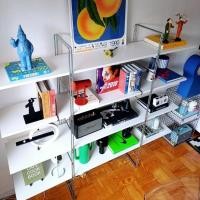 ราคา Morningdewhomey.bkk ชั้นวางของสไตล์มิดเซ็นจูรี่จาก Ikea ดีไซน์เรียบหรู วางของแต่งบ้านได้อย่างมีคลาส ขาวล้วน 120*35*150 (12752927)