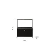 ราคา Morningdewhomey.bkk ตู้เหล็กโมดูลาร์ดีไซน์เรียบหรู ชั้นวางของ ชั้นวาง แต่งบ้านได้ลุคมินิมอลสไตล์ยุโรป 2 (12752949)